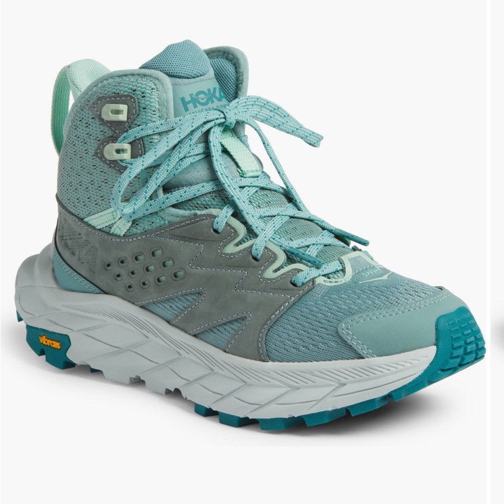 Hoka Women's Teal and Aqua Trail Running Shoes